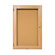 Marsh Double Pedestal Enclosed Bulletin Boards - Oak Frame