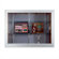 Marsh Series 60 Recessed Sliding Glass Door Trophy Cases - Natural Cork / Wood Veneer, Without Lighting
