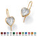 Palm Beach Jewelry Heart - Shaped Birthstone Earrings