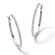 Palm Beach Jewelry Diamond Fascination Oval Hoop Earrings