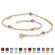 Palm Beach Jewelry Birthstone Beaded Ankle Bracelet