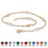 Palm Beach Jewelry Birthstone Beaded Ankle Bracelet
