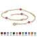 Palm Beach Jewelry Birthstone Beaded Ankle Bracelet
