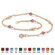 Palm Beach Jewelry Birthstone Beaded Ankle Bracelet