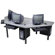 Paragon Furniture 3 Station Multi-User Workstation