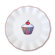 Omniware Everyday Cupcake Stripes Plate