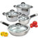 Cook N Home 8 Piece Stainless Steel Cookware Set