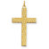 Jewelryweb 14K Laser Designed Cross Pendant- Measures 30x16mm