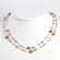 Jewelryweb Jasper Crackle Lt Green Cult. Pearl Necklace - 56 Inch