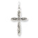 Jewelryweb Sterling Silver Laser Designed Cross Pendant