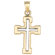 Jewelryweb 14k Gold Hollow Cross Pendant