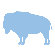 Avalisa Silhouette - Buffalo Stretched Wall Art