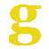 Avalisa Letter - Lower Case 'g' Stretched Wall Art