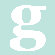Avalisa Letter - Lower Case 'g' Stretched Wall Art