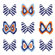 Avalisa Imagination - Butterfly Group 1 Stretched Wall Art