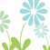 Avalisa Imagination - Simple Floral Stretched Wall Art