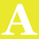 Avalisa Letter - Upper Case 'A' Stretched Wall Art