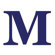 Avalisa Letter - Upper Case 'M' Stretched Wall Art