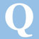 Avalisa Letter - Upper Case 'Q' Stretched Wall Art