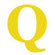 Avalisa Letter - Upper Case 'Q' Stretched Wall Art