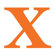 Avalisa Letter - Upper Case 'X' Stretched Wall Art