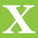 Avalisa Letter - Upper Case 'X' Stretched Wall Art