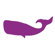 Avalisa Silhouette - Whale Stretched Wall Art