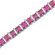 Oravo Gracefully Impressive 10.00 Carat Total  Weight Princess Cut Amethyst Gemstone Bracelet in Sterling Silver