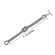 Oravo Silver-Tone Knot Stainless Steel Mesh Bracelet