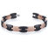 Oravo Sleek Mens Tungsten Ceramic Copper Tone Link Bracelet
