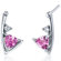 Oravo Modern Sophistication 1.50 Carats Gemstone Trillion Cut Cubic Zirconia Earrings in Sterling Silver