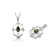 Oravo Pear Cut Smoky Quartz Pendant in Sterling Silver