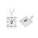 Oravo Marquise Cut Smoky Quartz Pendant in Sterling Silver
