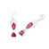 Oravo Marquise Trillion Cut Garnet pendant in Sterling Silver