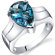 Oravo Brilliant 3.75 carats Solitaire Ring in Sterling Silver