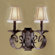Classic Lighting Manilla II 2 Light Wall Sconce