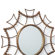 Ashton Sutton Shaped Gilt Wall Mirror in Distressed Gold