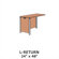 Virco Plateau Office 29" H x 48" W Desk L-Return
