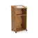 Virco Mobile Wood Lectern with Interior Shelf