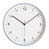 Peter Pepper Round Wall Clock with Aluminum Finish Bezel