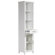 Elegant Home Fashions Mason Linen Tower with One Door and Three Open Shelves