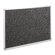 Balt Recycled Rubber-Tak Tackboard, 48 x 36, Black w/ Silver Frame