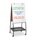 Balt Wheasel Easel Adjustable Melamine Dry Erase Board, 28-3/4 x 59-1/2, White