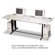 Balt Split-Level Computer Training Table, 72 x 36, Steel Base (Box One)