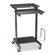Balt Web A/V Stand-Up Workstation, 34w x 31d x 44-1/2h, Black Laminate Top