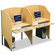 Balt Privacy Teak Laminate Study Carrel Add On