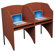 Balt Floor Carrel Cherry Laminate Study Carrel Desk