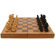 Trademark Global Chess Board Wooden Book Style with Staunton Chessmen