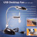 Trademark Global 2 in 1 Laptop Desk LED Lamp and Fan in White