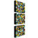 Trademark Global Rustic Wood by Michelle Calkins Canvas Art (Set of 3)